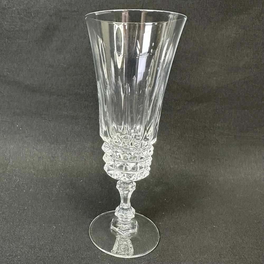 Cristal D'Arques, Durand Tuilleries Villandry Fluted Champagne Glasses, Set of 2